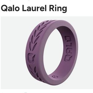 QALO Women's Laurel Q2X silicone ring in lilac